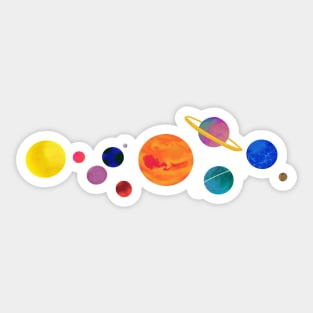 Solar System Sticker